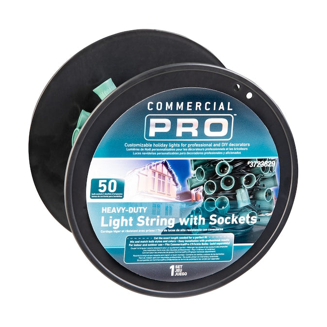 CPro Light String 50 Socket Wire Reel - The Country Christmas Loft