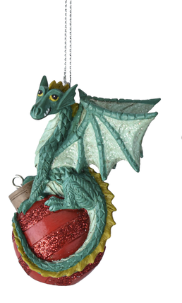 Classic Dragon Ornament - Green - The Country Christmas Loft