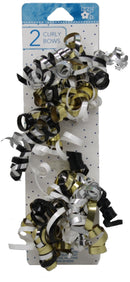 Set of 2 All Occasion Metallic Curly Bows - The Country Christmas Loft