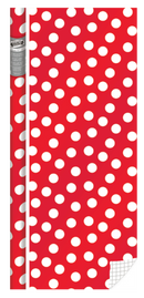 Holiday Foil Roll Wrap - 30" x 120" - Polka Dot - The Country Christmas Loft