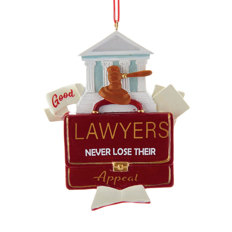 Lawyer's Appeal Hanging Ornament - The Country Christmas Loft