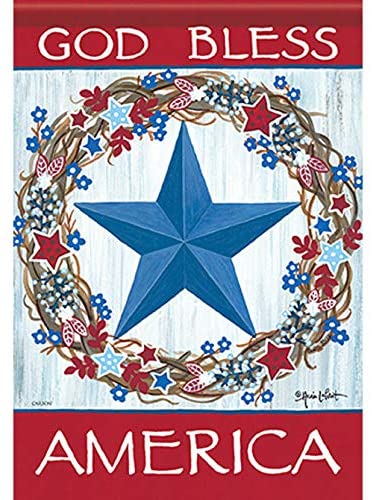 Red, White and Grapevine Large Flag - The Country Christmas Loft