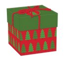Gift Box Cube for Gift Cards - 3" x 3" - - The Country Christmas Loft