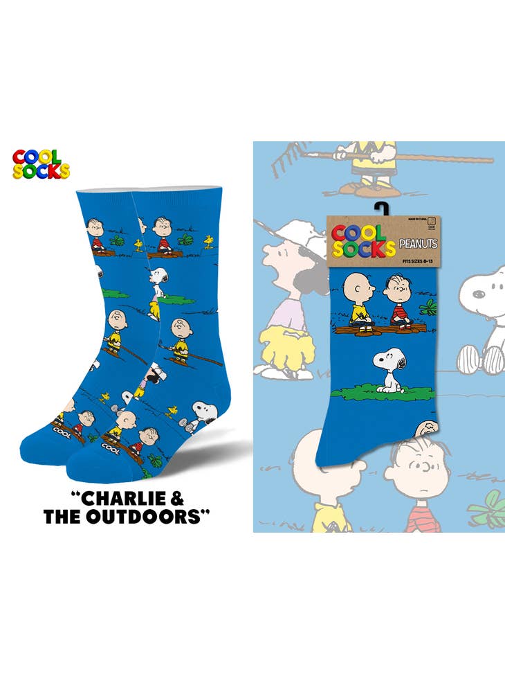 Charlie Brown And The Outdoors - Crew Socks
