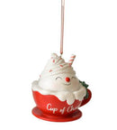 Cup of Cheer Ornament - Snowman Head - The Country Christmas Loft