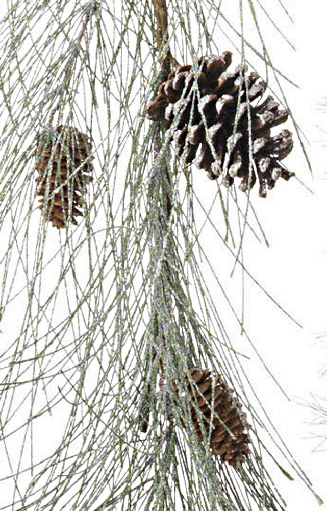 5 Foot Frosted Pinecone Garland - The Country Christmas Loft