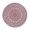 Red Medallion Round Printed Place Mat - The Country Christmas Loft