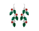 Cascading Holly - Earrings - The Country Christmas Loft