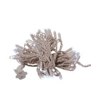 50-Light 5mm Cool White Frosted LED White Wire Light Set - The Country Christmas Loft