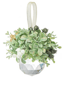 Mistletoe Acrylic Gem Ornament - - The Country Christmas Loft