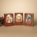 Lighted Spinning Waterglobe Book - - The Country Christmas Loft