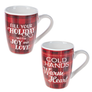 Modern Plaid Holiday Mugs - - The Country Christmas Loft