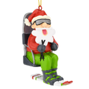 Santa Claus Skiing - Christmas Ornament - The Country Christmas Loft