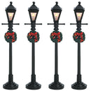 Village Gas Lantern Street Lamp - Set of 4 - The Country Christmas Loft