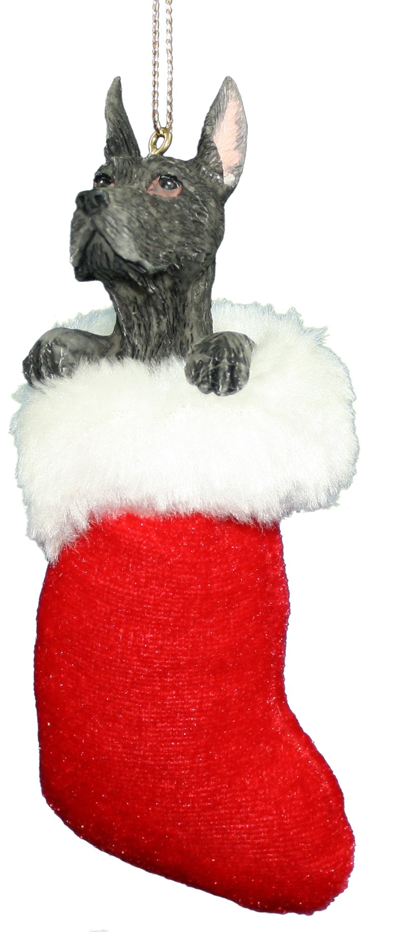 Great Dane In Stocking - The Country Christmas Loft