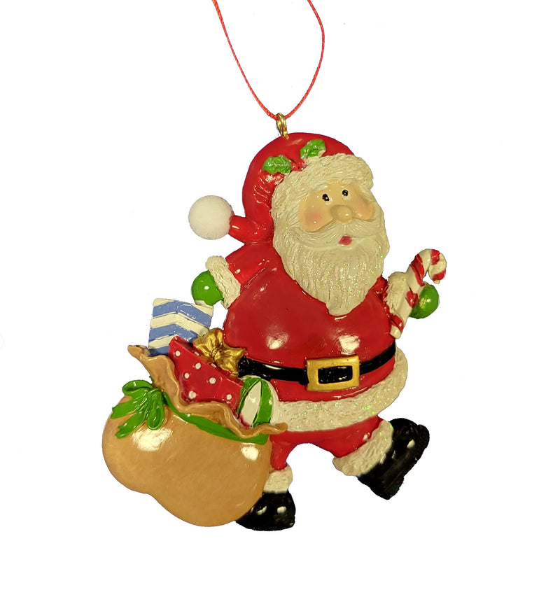 Santa Delivering Presents Ornament - The Country Christmas Loft