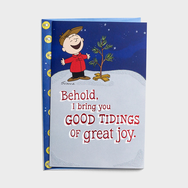 Peanuts - Good Tidings of Great Joy- 18 Christmas Boxed Cards - The Country Christmas Loft
