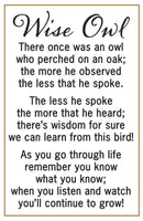 Wise Owl Pocket Stone - The Country Christmas Loft