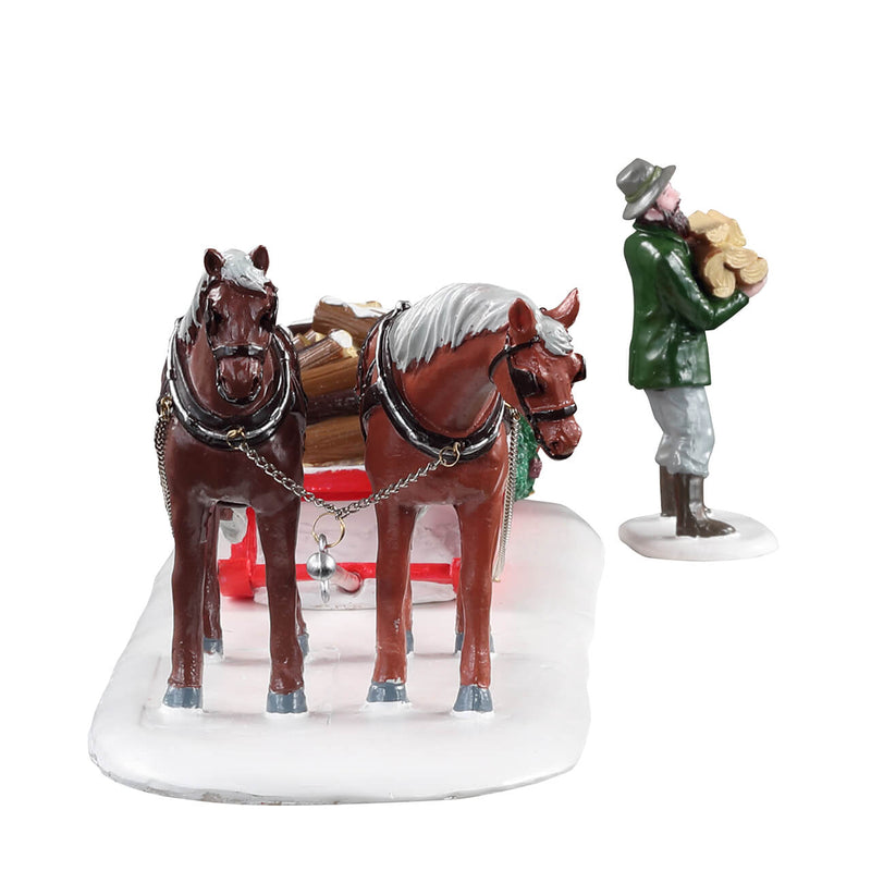 Firewood Delivery - 2 Piece Set - The Country Christmas Loft