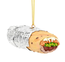 Burrito Wrapped in Tin Foil Food Christmas Ornament - The Country Christmas Loft