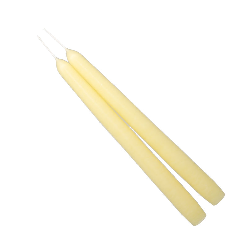 Mole Hollow Taper Pair (Parchment) - - The Country Christmas Loft