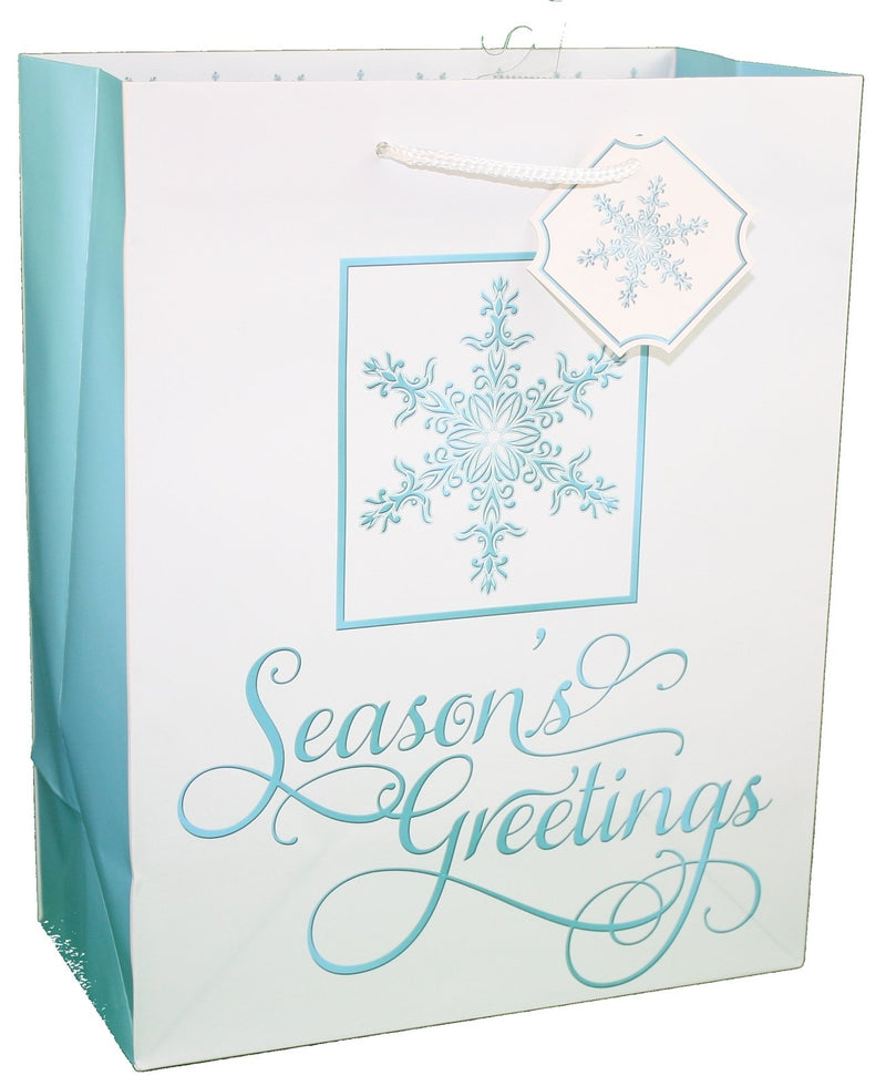 Traditional Lettering Gift Bag - Seasons Greetings Large