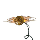 Lighted Gold Tin Double Point Capiz Star Treetop