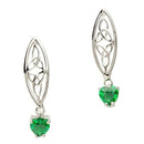 Celtic Trinity Stone set Silver Earrings - Gift Shoppe >> Jewelry >> Earrings - by ShanOre