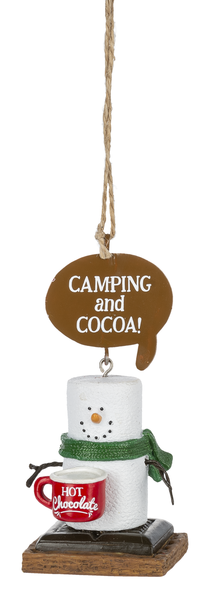 S'mores Camp Beverage Ornament - Camping and Cocoa - The Country Christmas Loft
