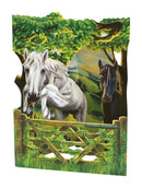 Jumping Horse - Swing Card - The Country Christmas Loft