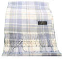Light Plaid Cashmere Scarf