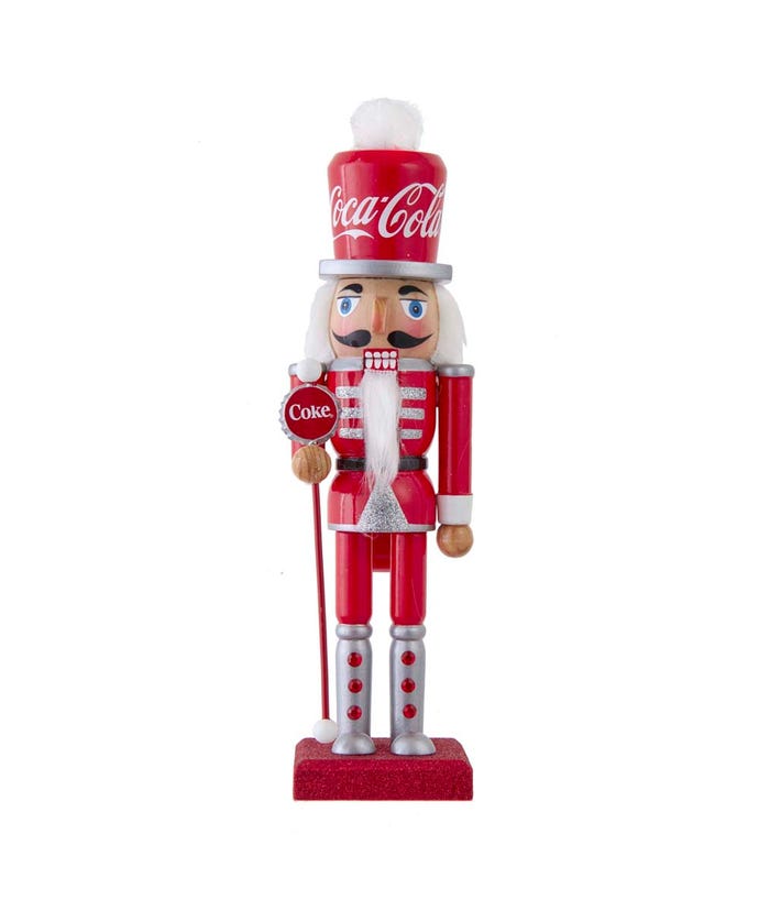 10" Wooden Coca-Cola Nutcracker - The Country Christmas Loft