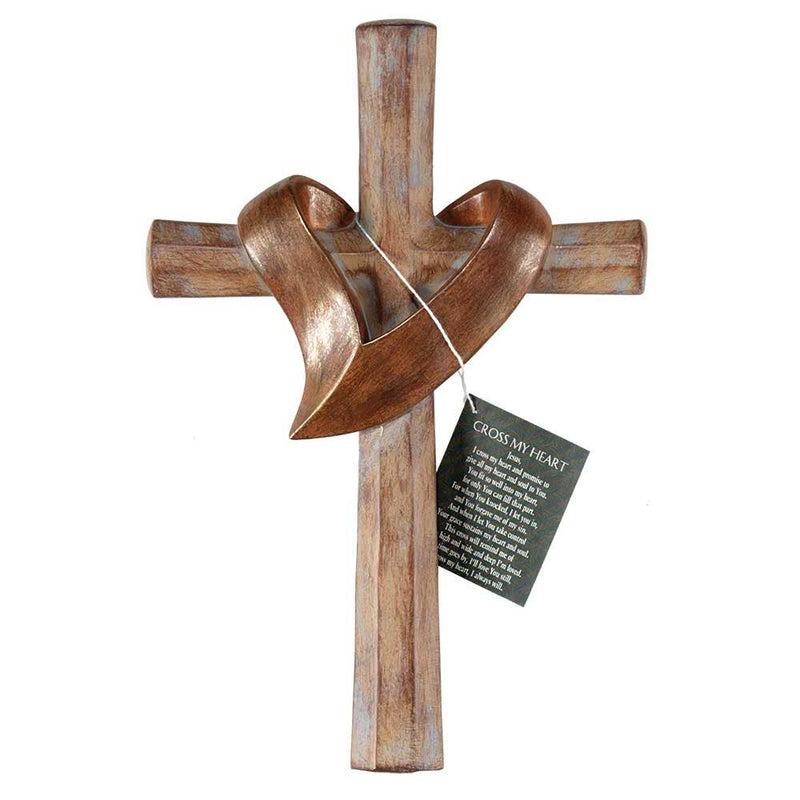 Jesus I Cross My Heart Wall Cross - The Country Christmas Loft