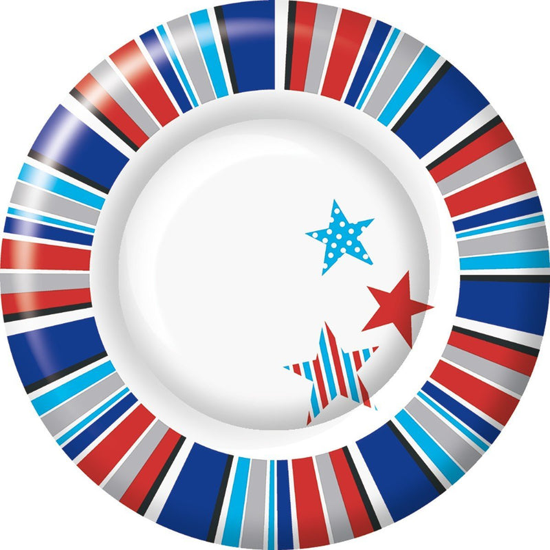 Patriotic Picnic Star - Salad/Dessert Plate - The Country Christmas Loft
