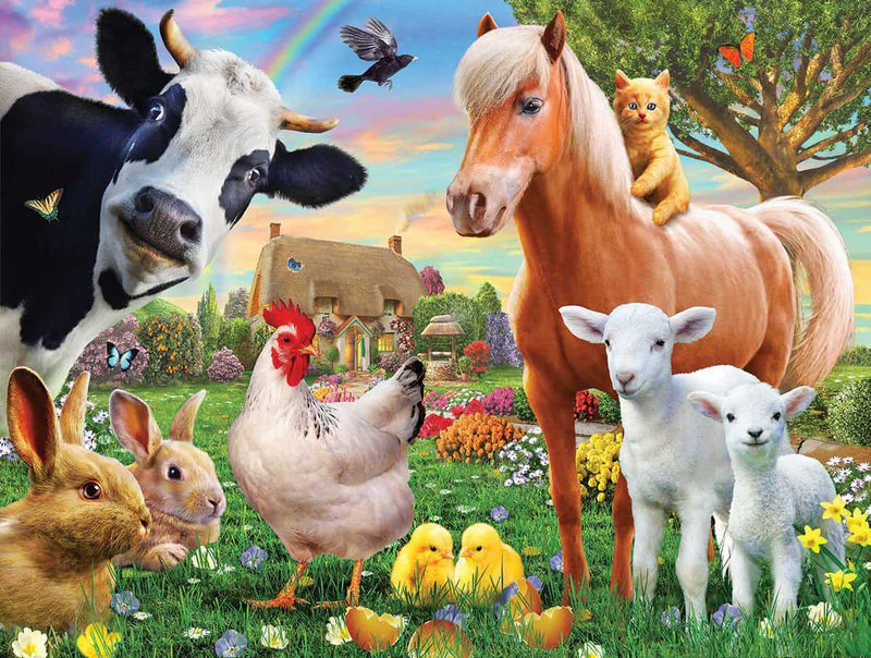 Farm Animals - 300 Piece Jigsaw Puzzle - The Country Christmas Loft