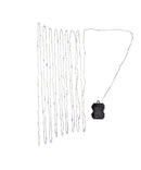 100-Light Battery-Operated Dual Color (Warm White and Multicolored) LED Silver Wire Light Set - The Country Christmas Loft