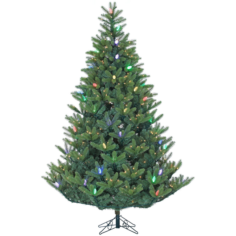 7.5 Foot Montecito Fir Tree - Lumenplay C9 with Clear accent Lights - The Country Christmas Loft