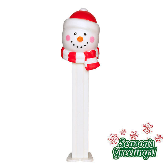 Christmas Pez Dispenser with 3 Rolls of Candy - Frosty - The Country Christmas Loft