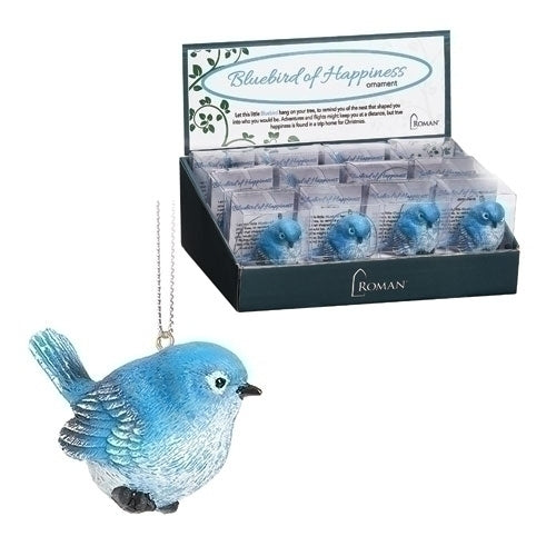 Bluebird of Happiness Ornament -  Head up - The Country Christmas Loft