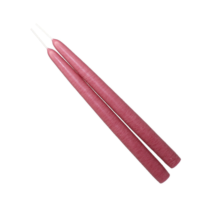 Mole Hollow Taper Pair (Colonial Pink) - - The Country Christmas Loft