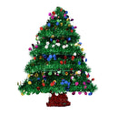Garland Tinsel Christmas Tree Wall Hanging - Small - The Country Christmas Loft
