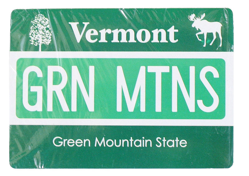 Playing Cards Vermont License Plate