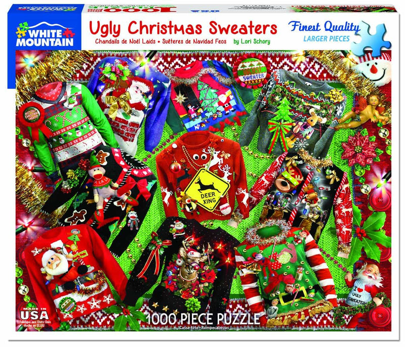 Ugly Christmas Sweater Puzzle - 1000pc - The Country Christmas Loft
