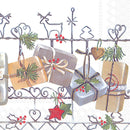 Christmas Trellis Cocktail Napkin - The Country Christmas Loft