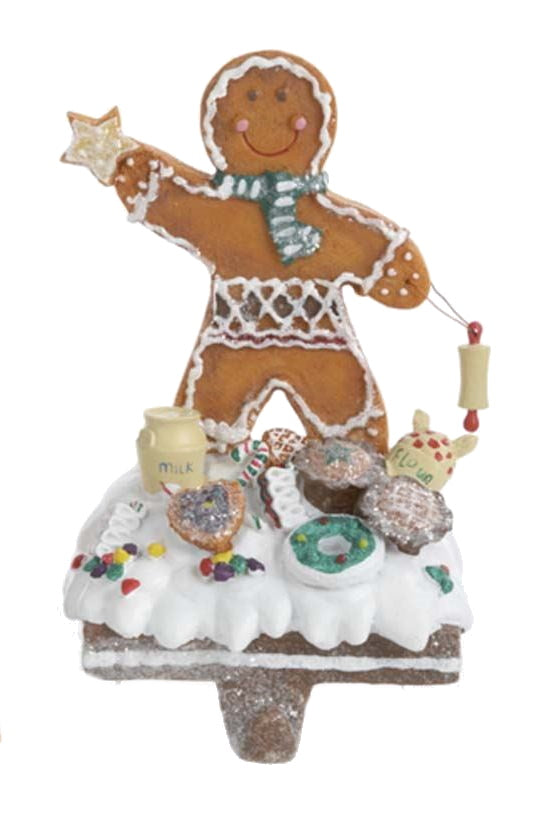 Gingerbread Stocking Holder - Boy - The Country Christmas Loft