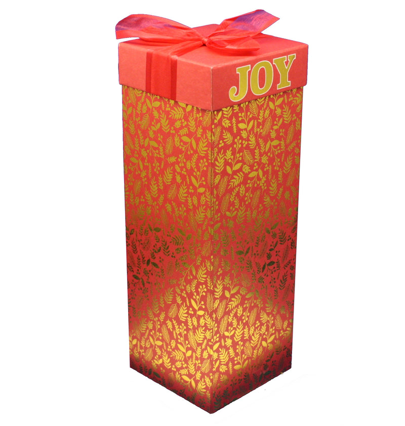 Wine Bottle Gift Box - Red Joy