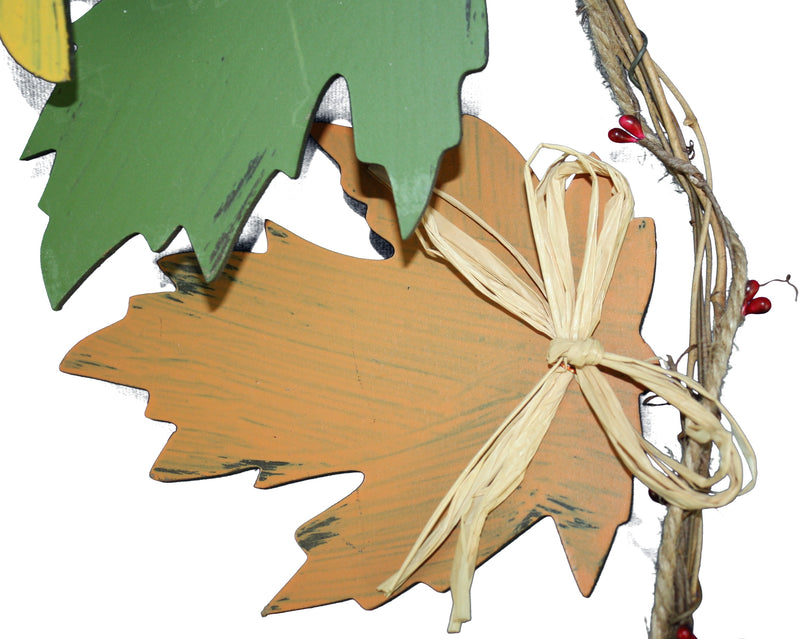 MDF Maple Leaf Garland - The Country Christmas Loft