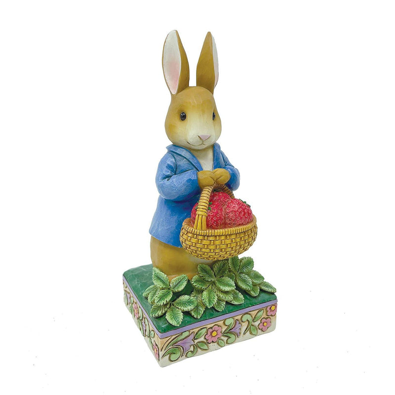 Peter Rabbit with Strawberries Figurine - The Country Christmas Loft