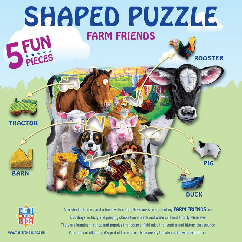 Farm Friends - 100 Piece Shaped Puzzle