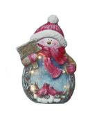 Light Up Snow Scene Decor - Snowman